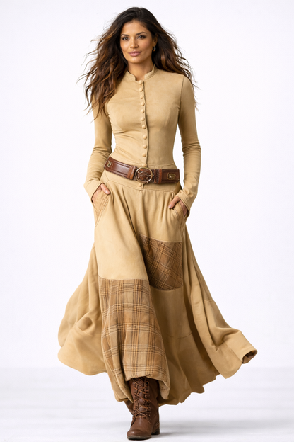 AMARILIS™ | VESTIDO LARGO TIPO MAXI