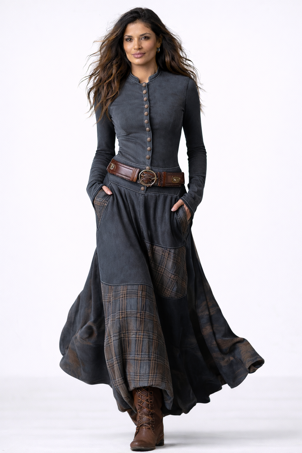 AMARILIS™ | VESTIDO LARGO TIPO MAXI