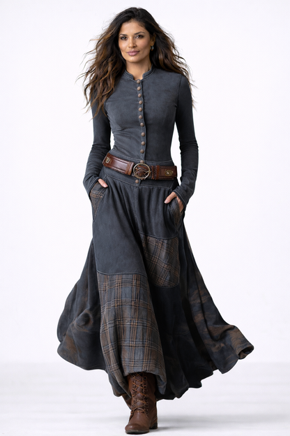 AMARILIS™ | VESTIDO LARGO TIPO MAXI