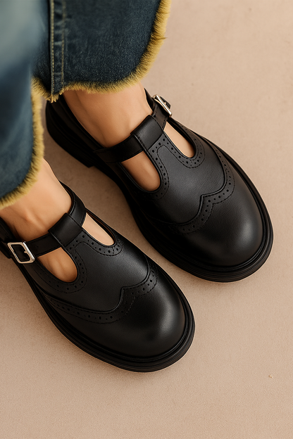 THE DONNA LEATHER LOAFERS