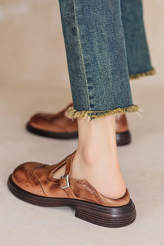 THE DONNA LEATHER LOAFERS