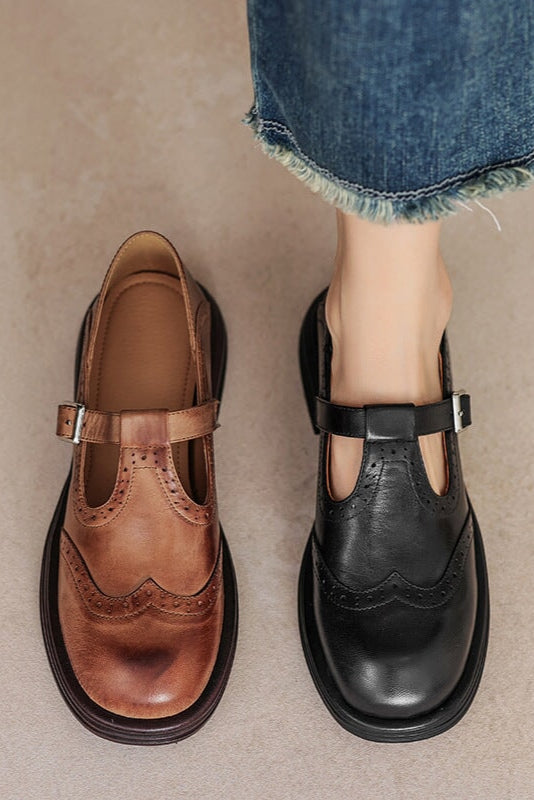 THE DONNA LEATHER LOAFERS